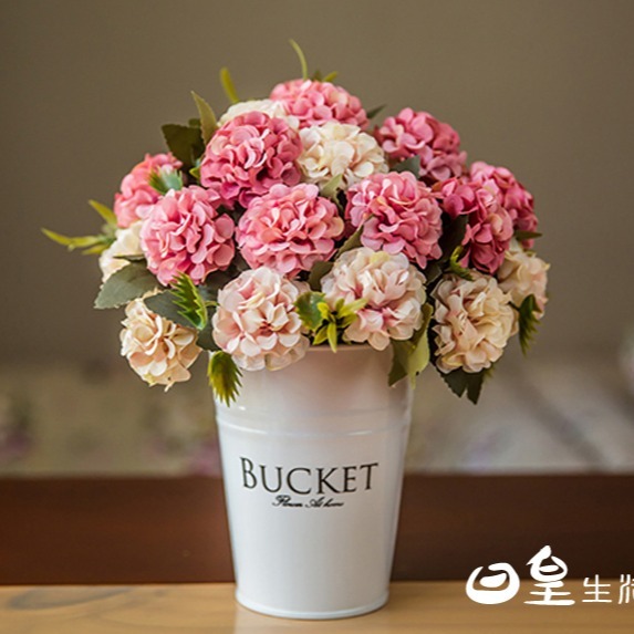 仿真花 拍照道具 仿真花束 雛菊 球菊 繡球花 拍攝道具 婚禮佈置 擺飾 裝飾 化妝品飾品拍照道具 日皇-細節圖7
