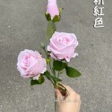 仿真玫瑰花 玫瑰花 拍照道具 仿真花 三頭玫瑰花 絨布玫瑰花 婚禮佈置 拍攝道具 擺飾 裝飾 佈置 台灣現貨 日皇-規格圖11