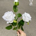 仿真玫瑰花 玫瑰花 拍照道具 仿真花 三頭玫瑰花 絨布玫瑰花 婚禮佈置 拍攝道具 擺飾 裝飾 佈置 台灣現貨 日皇-規格圖11