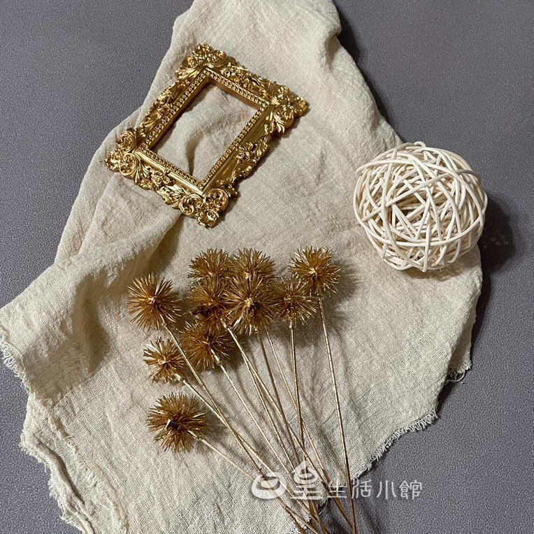 小刺球花束 仿真花束 拍照道具 仿真花 仿真植物 台灣現貨 婚禮佈置 拍攝道具 擺飾 裝飾 房間佈置 日皇二館-細節圖8