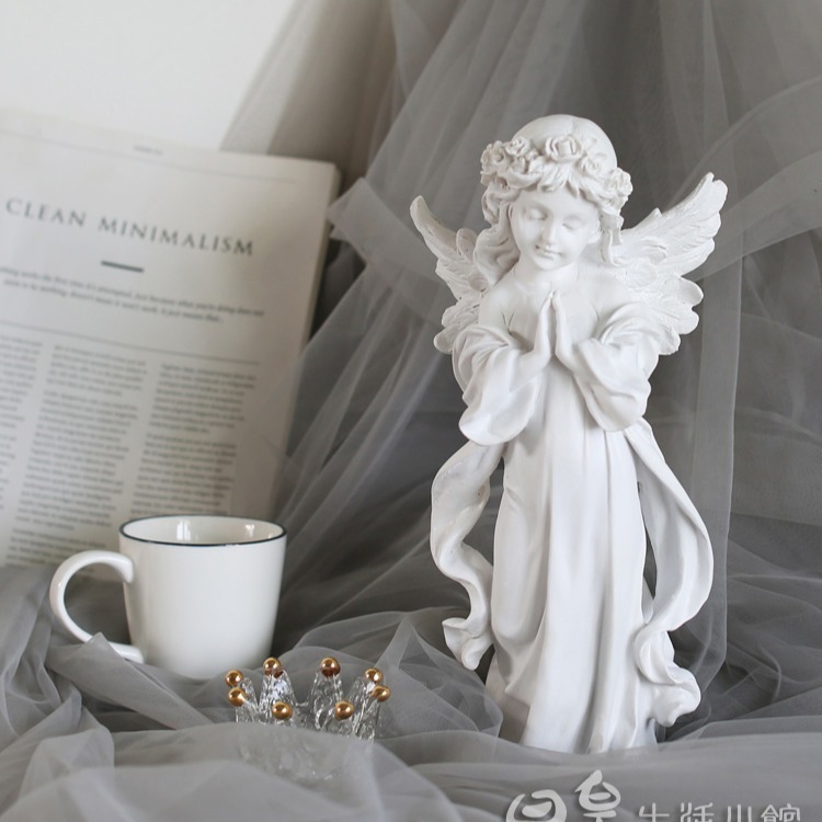 小天使雕像 祈禱少女 石膏像 拍照道具 天使雕像 拍攝道具 台灣現貨 裝飾 擺飾 婚禮佈置 網拍必備 櫥窗展示 日皇二館-細節圖6