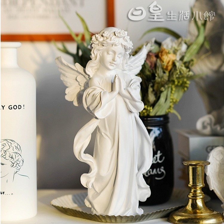 小天使雕像 祈禱少女 石膏像 拍照道具 天使雕像 拍攝道具 台灣現貨 裝飾 擺飾 婚禮佈置 網拍必備 櫥窗展示 日皇二館-細節圖8