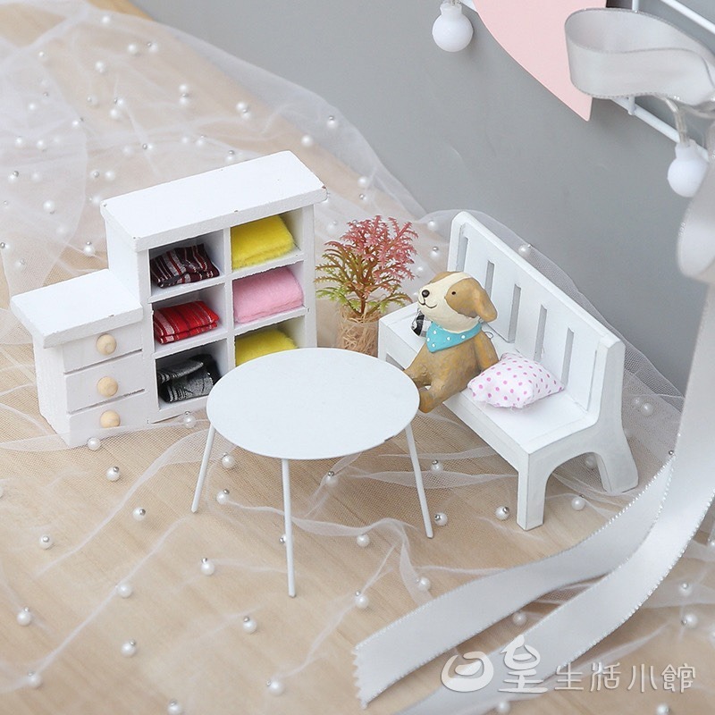迷你傢具 拍攝道具小椅子 櫥窗擺飾 迷你家具 拍照道具 裝飾小物 DIY微景觀造景公仔擺飾 婚禮佈置 現貨 日館-細節圖2
