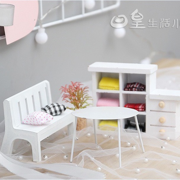 迷你傢具 拍攝道具小椅子 櫥窗擺飾 迷你家具 拍照道具 裝飾小物 DIY微景觀造景公仔擺飾 婚禮佈置 現貨 日館-細節圖5