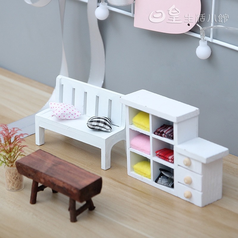 迷你傢具 拍攝道具小椅子 櫥窗擺飾 迷你家具 拍照道具 裝飾小物 DIY微景觀造景公仔擺飾 婚禮佈置 現貨 日館-細節圖6