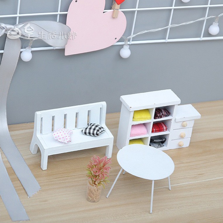 迷你傢具 拍攝道具小椅子 櫥窗擺飾 迷你家具 拍照道具 裝飾小物 DIY微景觀造景公仔擺飾 婚禮佈置 現貨 日館-細節圖9