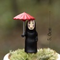 無臉男 錢婆婆 神隱少女 拍照道具 蛋糕裝飾公仔 撐傘無臉男 DIY微景觀造景公仔 玩具 人偶擺飾 日皇-規格圖4