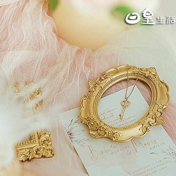 歐式相框 拍照道具 金色復古相框 飾品展示 美甲ins 拍照小物 飾品拍照必備 日皇-細節圖6