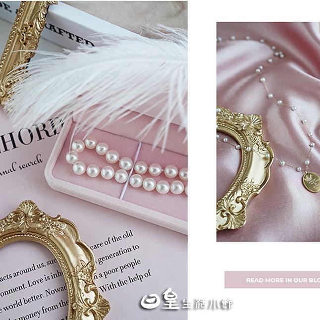 歐式相框 拍照道具 金色復古相框 飾品展示 美甲ins 拍照小物 飾品拍照必備 日皇-細節圖7