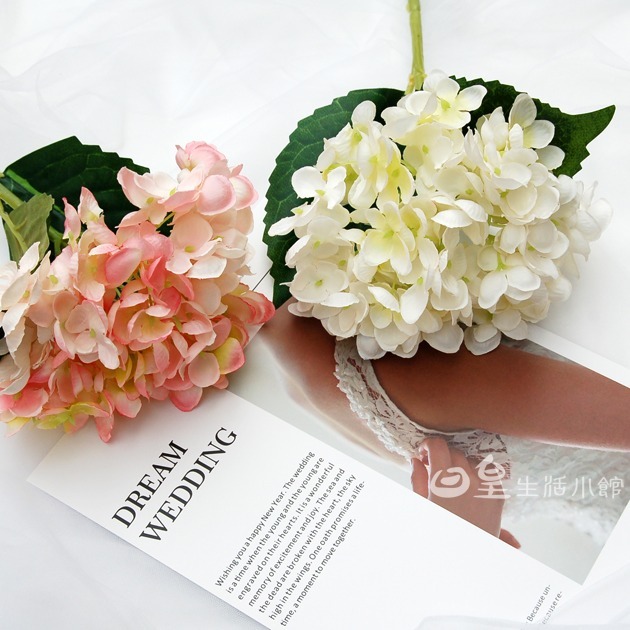 拍照道具 仿真花 綉球花 繡球花 仿真花束 拍攝道具 蒲公英 球菊 婚禮佈置 擺飾 裝飾 化妝品飾品拍照道具 日皇-細節圖4