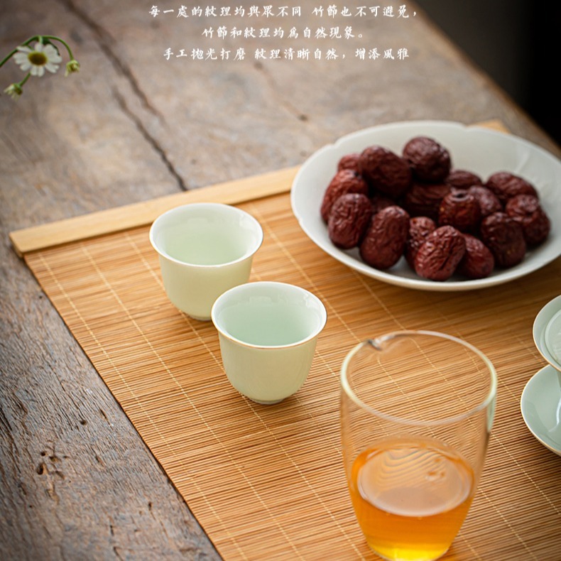 茶席 手工竹簾 拍照道具 泡茶用具 茶席 竹席 竹墊 茶道 泡茶墊 餐墊 桌墊 攝影道具 日皇-細節圖4