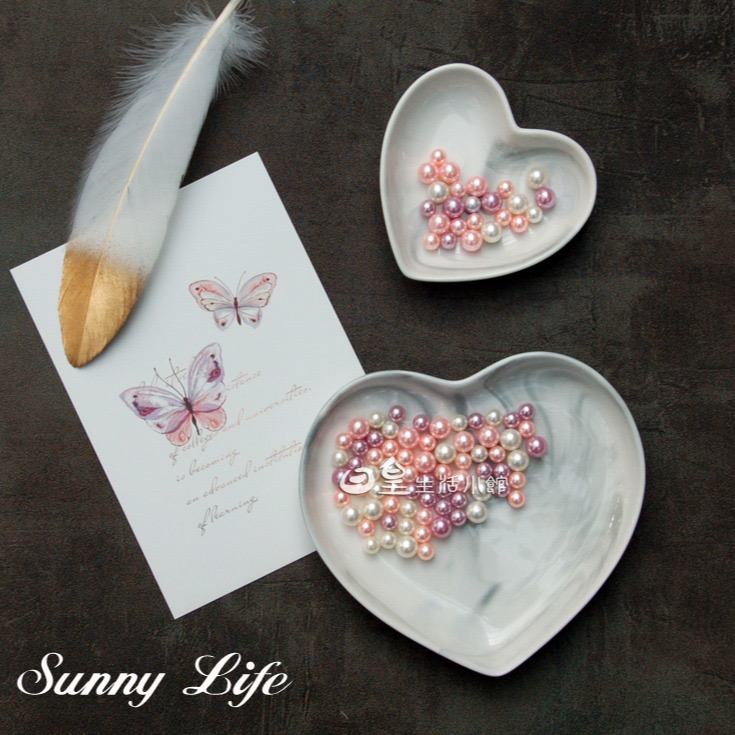 大理石收納盤 拍照道具 大理石紋餐具 心型首飾收納盤 工業風置物盤 大理石首飾盤 大理石盤子 碟子 日皇二館-細節圖7