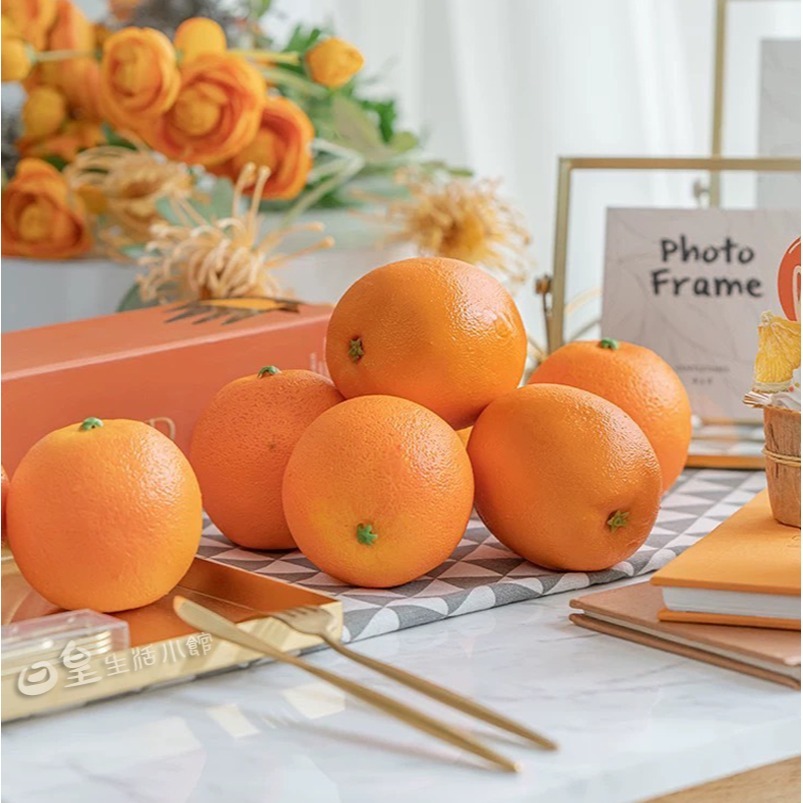 仿真水果 仿真柳丁 仿真柳橙 拍照道具 橙子 仿真蔬果 拍攝道具 台灣現貨 裝飾 DIY 擺飾 櫥窗佈置 教學道具 日皇-細節圖2