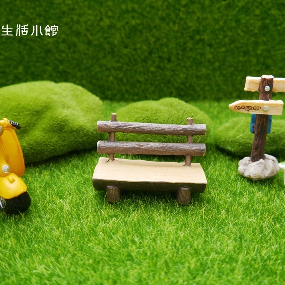 仿真木頭椅 小椅子 樹樁長椅 拍照道具 微景觀造景擺飾 櫥窗擺飾 裝飾小物 DIY 婚禮佈置 療癒 禮物 日皇-細節圖2