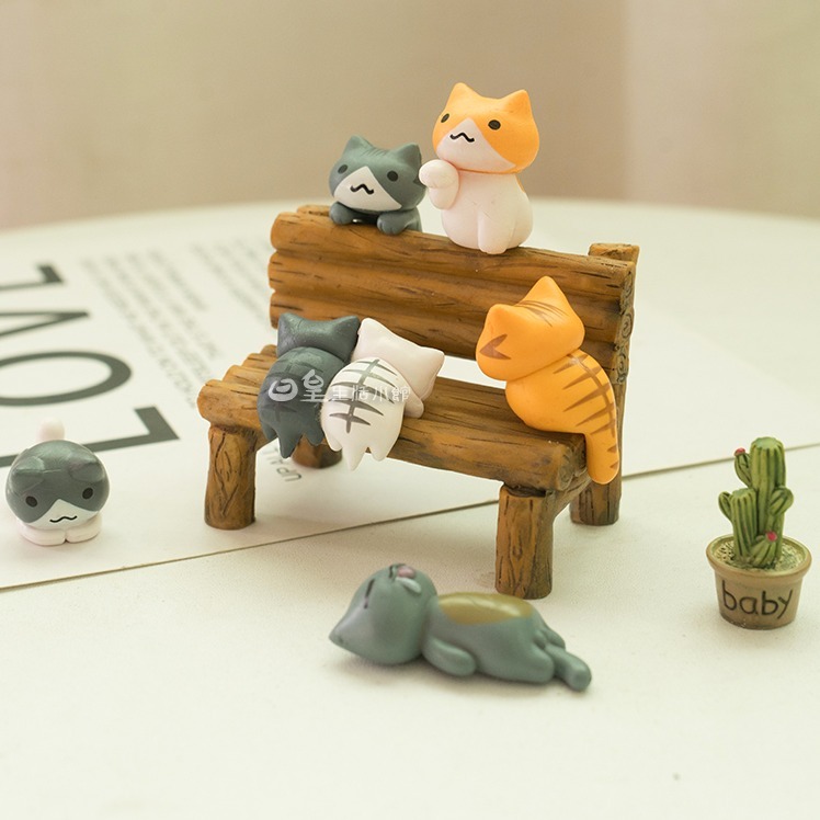 仿真木頭椅 小椅子 樹樁長椅 拍照道具 微景觀造景擺飾 櫥窗擺飾 裝飾小物 DIY 婚禮佈置 療癒 禮物 日皇-細節圖7