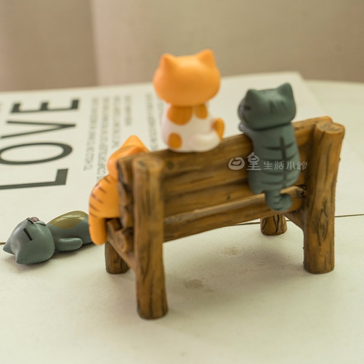 仿真木頭椅 小椅子 樹樁長椅 拍照道具 微景觀造景擺飾 櫥窗擺飾 裝飾小物 DIY 婚禮佈置 療癒 禮物 日皇-細節圖8