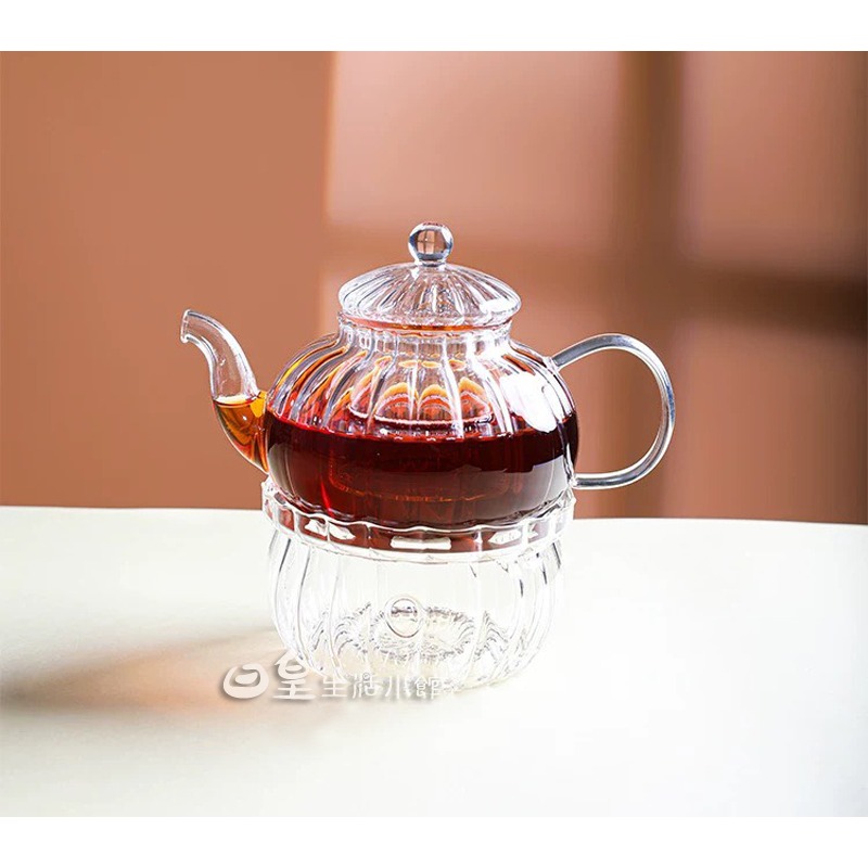 玻璃茶壺加熱底座 溫茶器 手工耐熱玻璃暖茶器 保温底座 茶壼加熱器 日皇-細節圖2