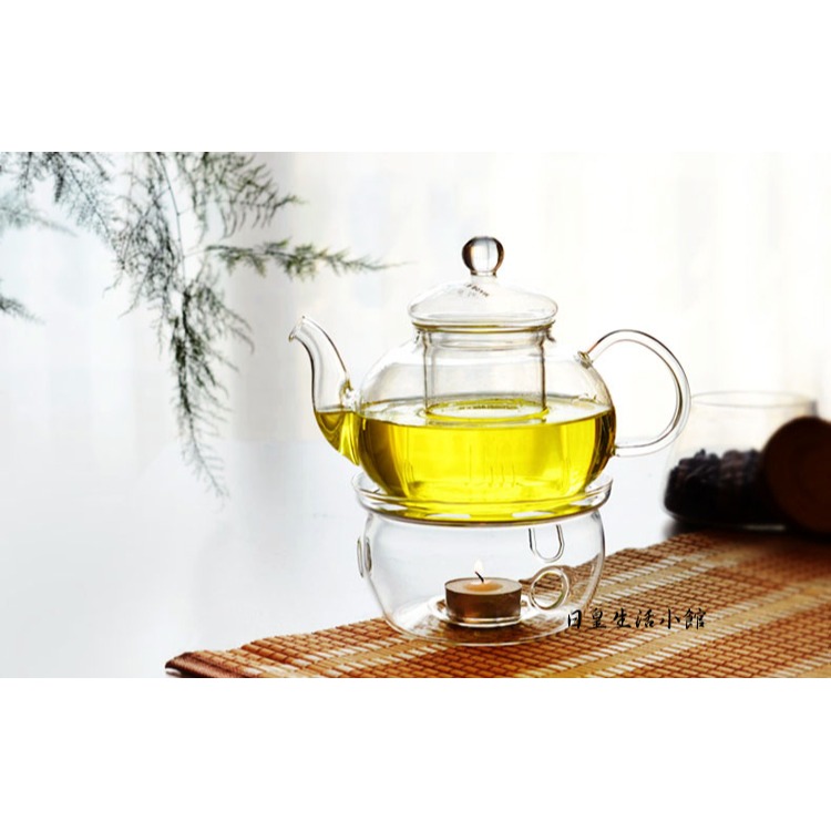 玻璃茶壺加熱底座 溫茶器 手工耐熱玻璃暖茶器 保温底座 茶壼加熱器 日皇-細節圖3