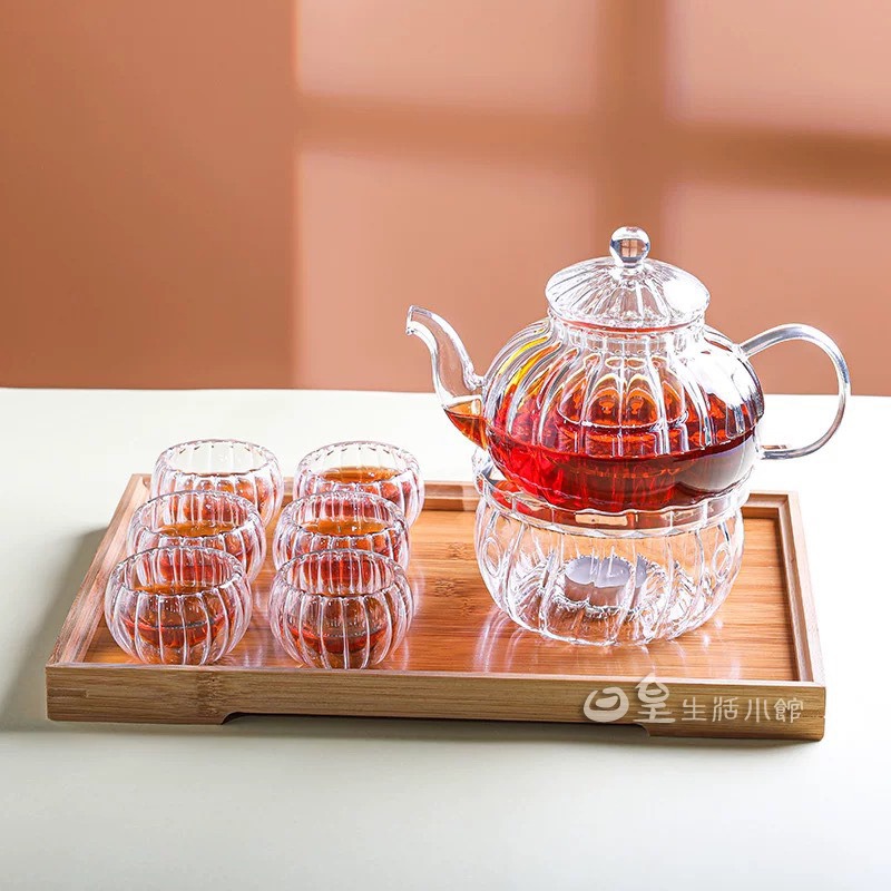 玻璃茶壺加熱底座 溫茶器 手工耐熱玻璃暖茶器 保温底座 茶壼加熱器 日皇-細節圖6