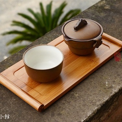 茶盤 托盤 竹製托盤 長方形茶托 茶具茶道配件 奉茶盤