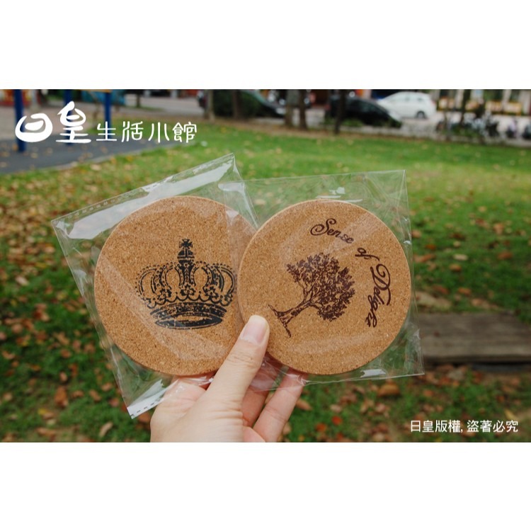 杯墊 日式和風杯墊 軟木杯墊 隔熱墊 台灣現貨 埃菲爾鐵塔杯墊 皇冠 創意禮品 婚禮小物 日皇-細節圖6