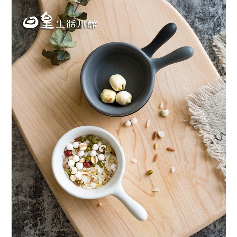 日式陶瓷小碟子 日式把手小碟子 醬油碟 台灣現貨 醬料碟 調味碟 西餐創意調味碟 日皇-細節圖4