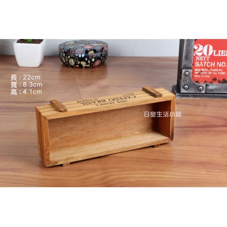 木盒 拍照道具 復古木質收納盒 多肉植物盒 多肉花盆 盆栽 桌面收納盒 木質首飾盒 日皇-細節圖2
