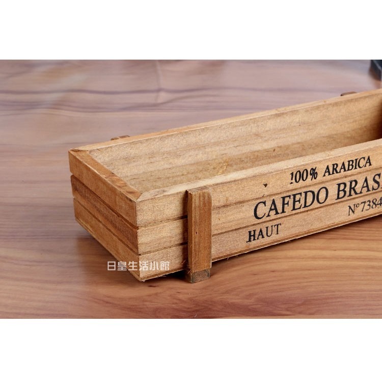 木盒 拍照道具 復古木質收納盒 多肉植物盒 多肉花盆 盆栽 桌面收納盒 木質首飾盒 日皇-細節圖3