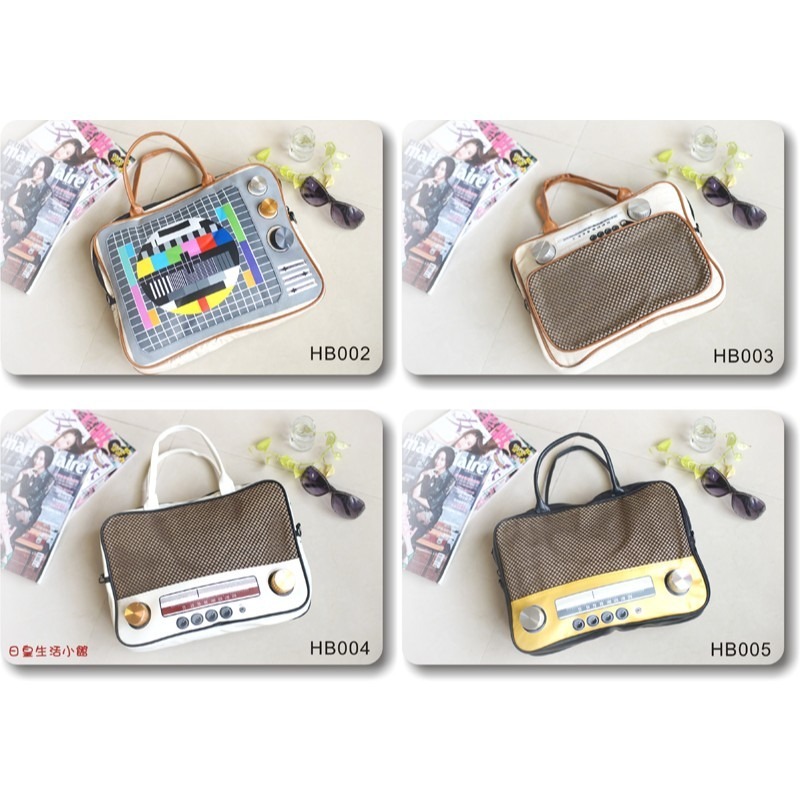 設計師款 新款復古創意造型包 立體收音機造型包 單肩包斜挎斜背斜肩側背包手提包 日皇-細節圖2