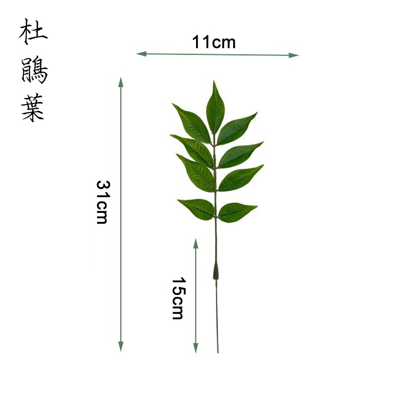 仿真葉子 現貨 拍照道具 椰子葉 龜背葉 韓國極簡ins 攝影背景 擺飾 假葉子 假草 拍照小物 佈置 日皇-規格圖11
