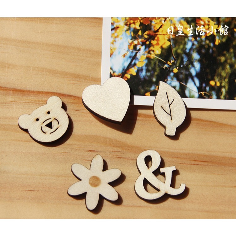 可黏貼DIY木質英文字母 木質數字符號貼紙 Zakka 拍照道具 婚禮小物 家居婚慶裝飾擺設 日皇-細節圖6