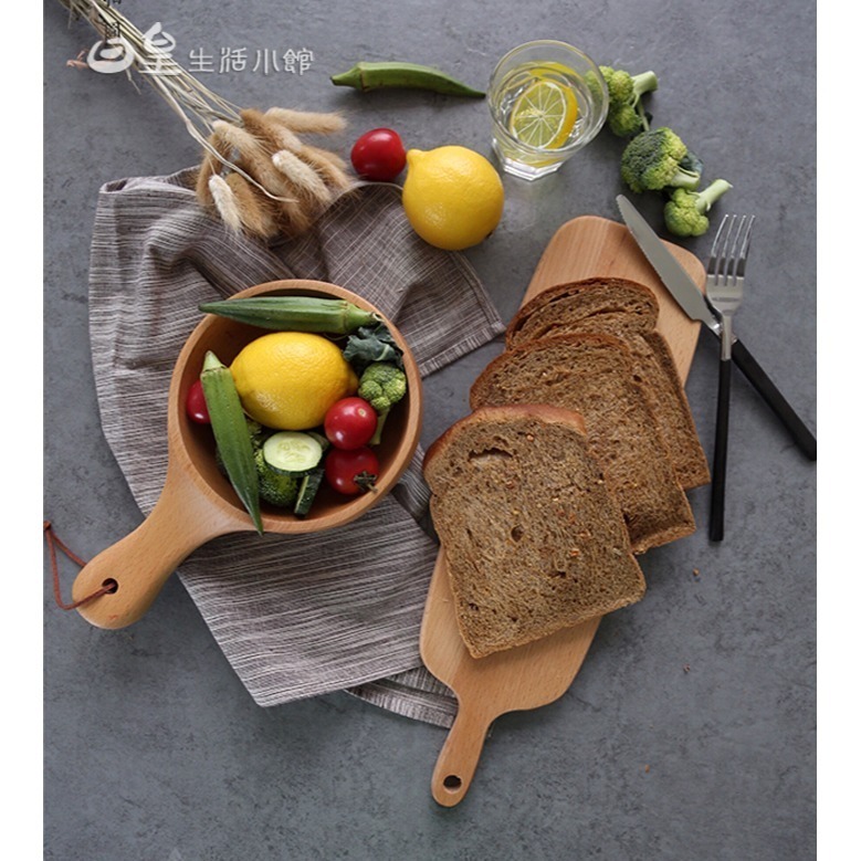 木質托盤 拍照道具 日式木質餐具 壽司板 麵包板 披薩板 蛋糕點心餐盤 日皇-細節圖7