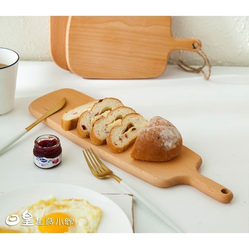 木質托盤 拍照道具 日式木質餐具 壽司板 麵包板 披薩板 蛋糕點心餐盤 日皇-細節圖8