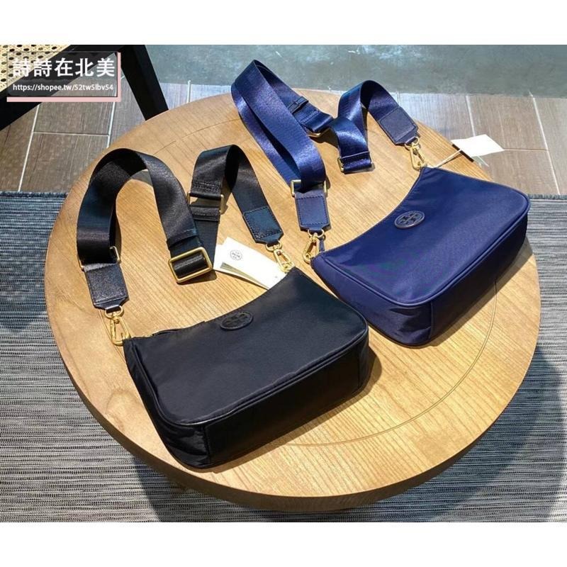 詩詩精品 Tory Burch 包包 斜背包 側背包 水桶包 托特包 手提包 水餃包 單肩包 尼龍帆布防水時尚布包-細節圖2
