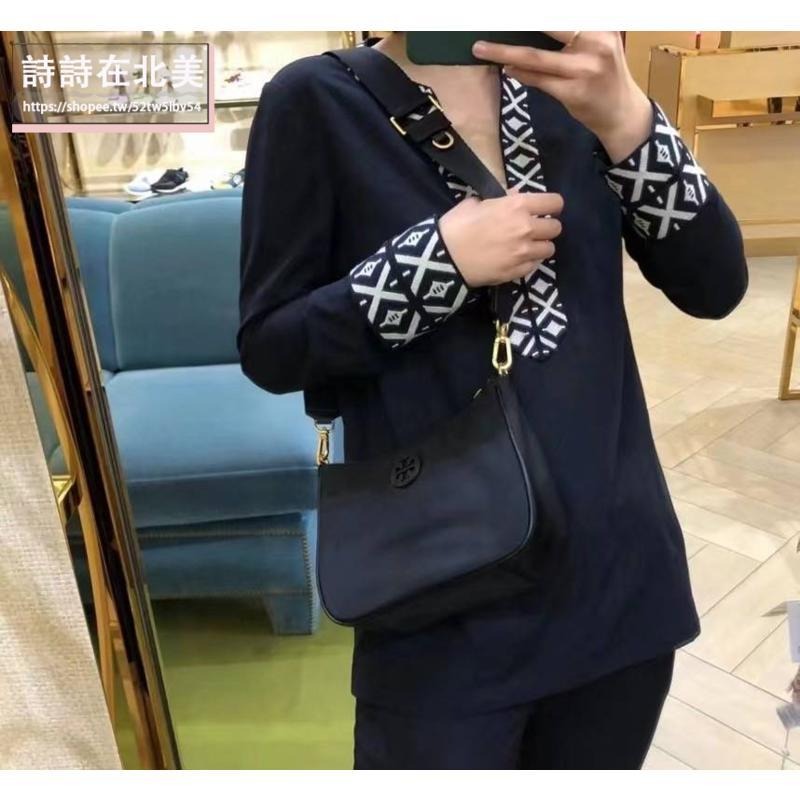 詩詩精品 Tory Burch 包包 斜背包 側背包 水桶包 托特包 手提包 水餃包 單肩包 尼龍帆布防水時尚布包-細節圖4