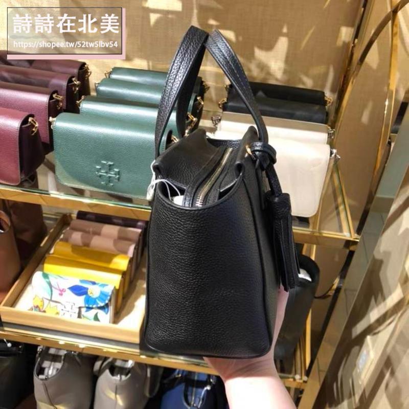 詩詩精品 Tory Burch 包包 手提包 斜挎包 斜背包 郵差包 托特包 鏈帶包 側背包 單肩包 荔枝紋牛皮枕頭包-細節圖6