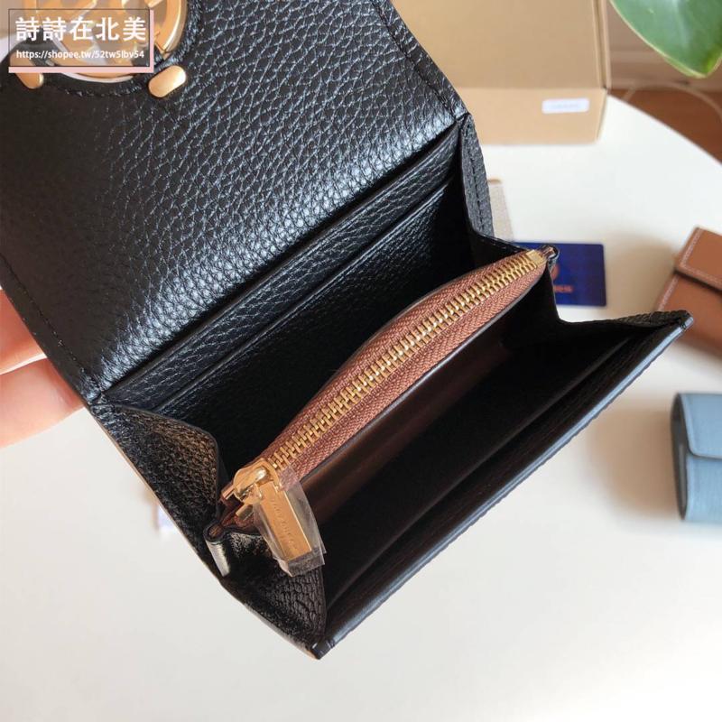 詩詩精品店 tb皮夾 短夾 中夾 長夾 拉鏈夾 長款錢包 大鈔夾 零錢包 卡包 信用卡夾 信封暗釦時尚大容量女生真皮錢夾-細節圖4