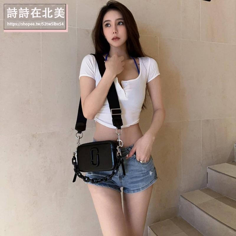 詩詩精品店 mj包包 斜背包 單肩包 斜挎包 鎖頭包 托特包 手提包 mj側背包 相機包 水桶包 十字紋真皮半月包-細節圖2