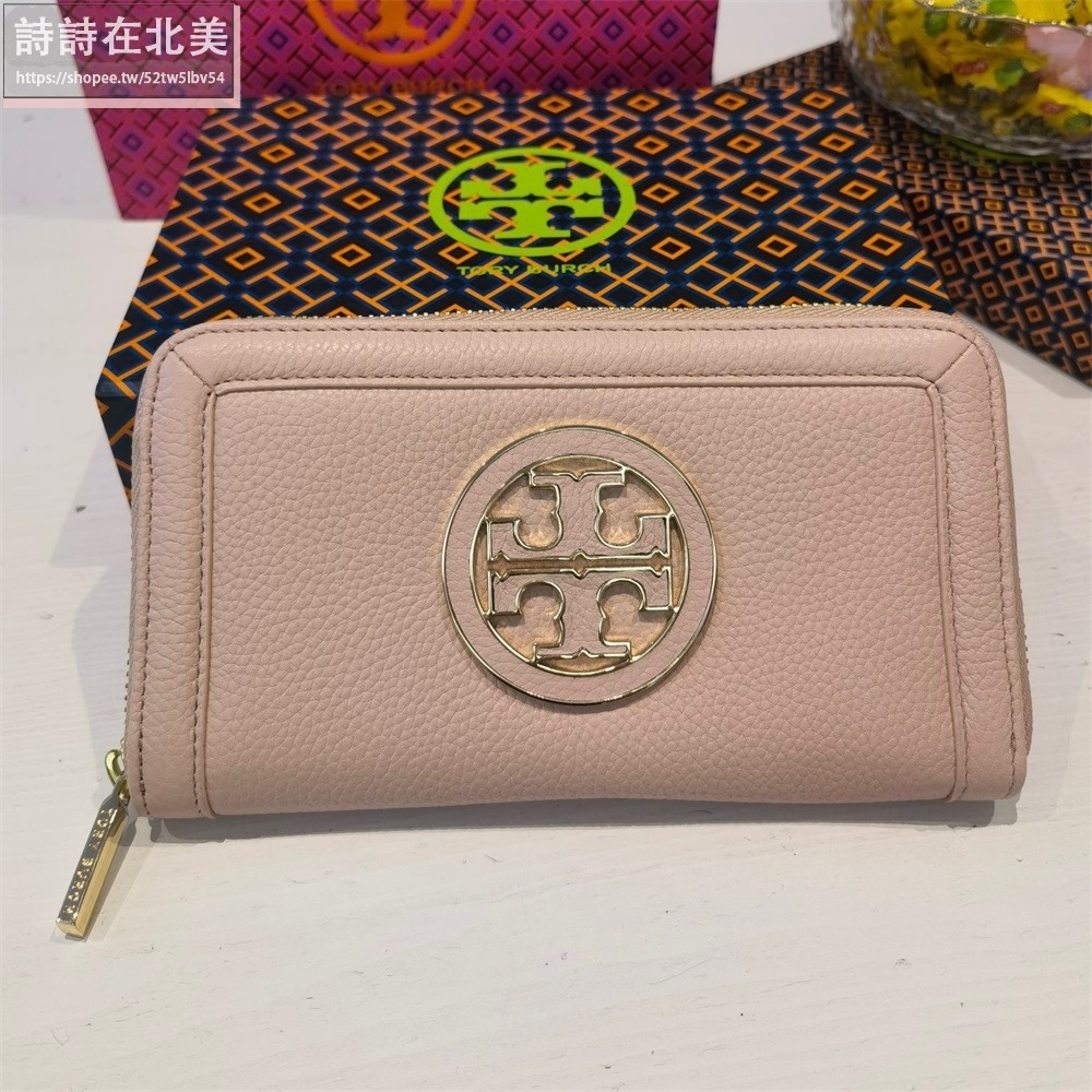 詩詩精品 Tory Burch 皮夾 荔枝紋真皮卡夾 tb長夾 錢包 零錢夾 長款零錢包 拉鍊長夾 手拿包 證件夾-細節圖8