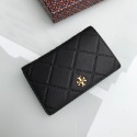 詩詩精品 Tory Burch 皮夾 中夾 時尚百搭 錢包 錢夾 零錢包 短夾 真皮格菱 證件夾 女生大鈔夾 按扣皮夾-規格圖11