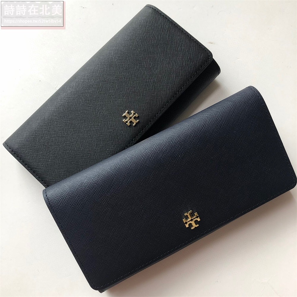 詩詩精品 Tory Burch 皮夾 長夾 錢夾 零錢夾 大鈔夾 暗釦夾 零錢包 證件夾 十字紋防刮長夾 卡片夾 手拿包-細節圖2