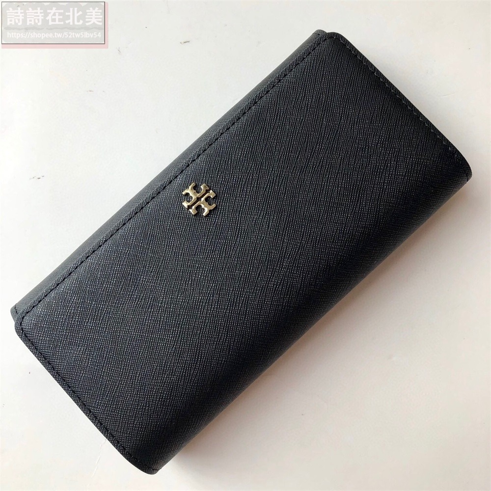 詩詩精品 Tory Burch 皮夾 長夾 錢夾 零錢夾 大鈔夾 暗釦夾 零錢包 證件夾 十字紋防刮長夾 卡片夾 手拿包-細節圖3