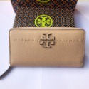 詩詩精品 Tory Burch 皮夾 長夾 時尚百搭 錢包 暗釦錢夾 十字紋防刮多卡位零錢包 女生卡夾 證件夾 手拿包-規格圖11