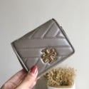 詩詩精品 Tory Burch 皮夾 錢包 小羊皮按扣短夾 零錢包 手拿包 卡包 時尚百搭 千元鈔票夾 多卡位零錢夾-規格圖11
