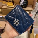 詩詩精品 Tory Burch 皮夾 錢包 小羊皮按扣短夾 零錢包 手拿包 卡包 時尚百搭 千元鈔票夾 多卡位零錢夾-規格圖11