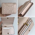 詩詩精品 Tory Burch 皮夾 短夾 小羊皮菱格按扣夾 零錢包 手拿包 卡包 時尚百搭 千元鈔票夾 多卡位零錢夾-規格圖11