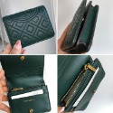 詩詩精品 Tory Burch 皮夾 短夾 小羊皮菱格按扣夾 零錢包 手拿包 卡包 時尚百搭 千元鈔票夾 多卡位零錢夾-規格圖11