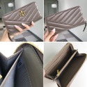 詩詩精品 Tory Burch 皮夾 長夾 小羊皮斜紋錢夾 零錢夾 拉鍊長夾 零錢包 多功能信用卡夾 手拿包 鈔票夾-規格圖9