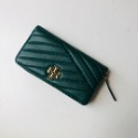 詩詩精品 Tory Burch 皮夾 長夾 小羊皮斜紋錢夾 零錢夾 拉鍊長夾 零錢包 多功能信用卡夾 手拿包 鈔票夾-規格圖9