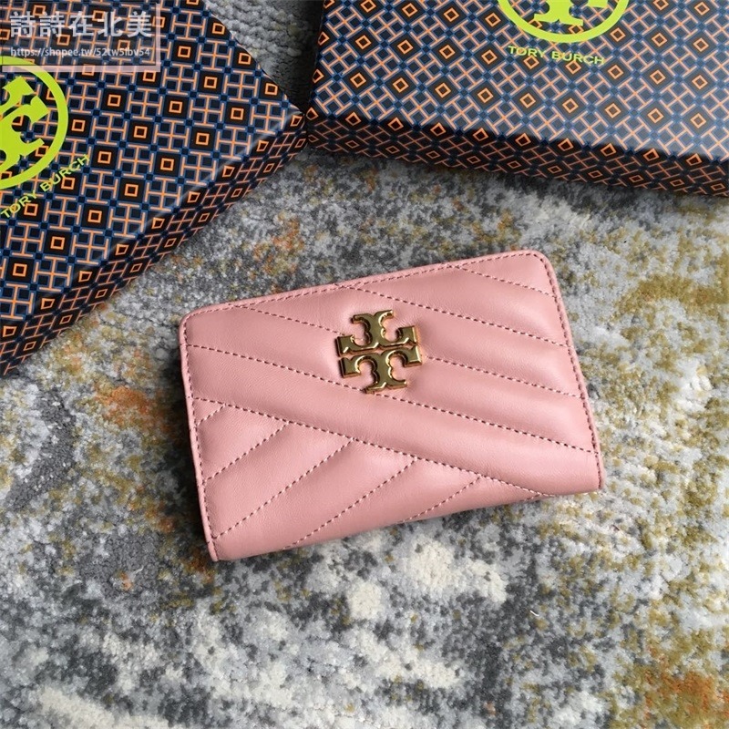 詩詩精品 Tory Burch 皮夾 中夾 錢包 小羊皮拉鏈皮夾 零錢包 時尚百搭 千元鈔票夾 多卡位零錢夾 證件夾-細節圖8
